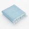 GAMUSI Fouta Pareo Strandtuch, leicht, Wabenmuster, 90 x 180 cm, Blau