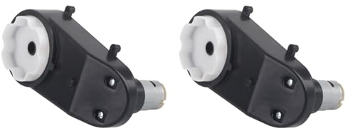 YDuupxe 2 Stück RS390 20.000 U/min Elektromotorantrieb Motorfahrt 12 V Elektromotor Getriebe Metall-Mittelgetriebe Geräuscharm für Kinderfahrten auf Autoteilen (12 V 20.000 U/min)