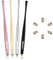 AULEEP Eingabestift Stylus Touchstift for Touch Screen 4 Pack with 6 Nanofiber Tips Stylus für Handy, Tablets, iPads, Kindles(Silbergrau/Schwarz/Rosé/Gold)