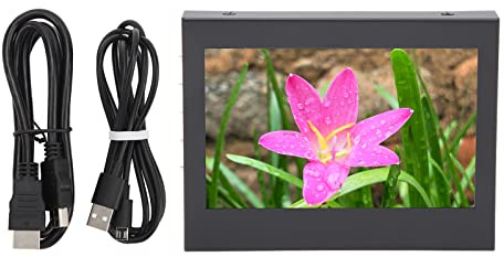 Touchscreen IPS da 5 Pollici con Interfaccia Multimediale VGA USB HD, Monitor a Colori con Staffa Regolabile