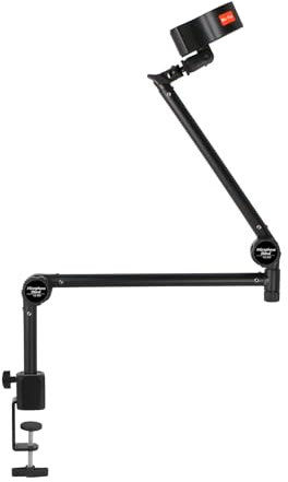 Micfuns Mikrofonarm, 360° drehbarer Mikrofonarm Mikrofonständer für Fifine AM8 K669B HyperX QuadCast SoloCast AT2020, mit gemeinsamem Mikrofon-Clip-Adapter