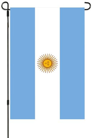 Argentinien-Flagge, kleine Mini-Gartenflaggen, 30,5 x 45,7 cm, doppelseitig, wetterfest, für Outdoor-Dekoration (Argentinien)