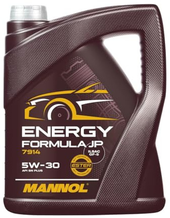 MANNOL 7914 Motoröl 5W-30, synthetisch für Benziner, 5L | Für Benzinmotoren mit Turbo- und Direkteinspritzung, geeignet für Toyota, Honda, hoher Verschleißschutz, API SP ILSAC GF-6A
