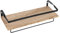 SHINEOFI 1 Ensemble Étagère Flottante Murale Double pour Salle de Bain Porte Serviettes Élégant Rangement Multifonctionnel pour Produits de Serviettes Design Spacieux Moderne