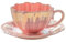 Tasse en céramique motif pétale créative simple tasse à café soucoupe bureau thé de l'après-midi haut de gamme accessoires de cuisine haut de gamme (rose)