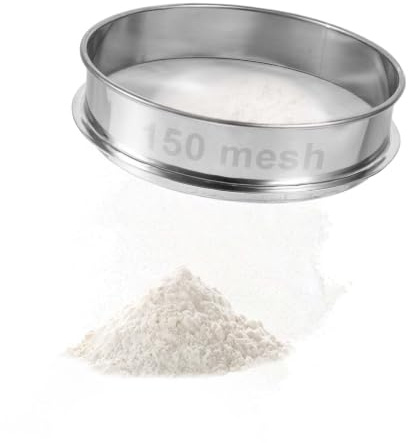 ZHYUAN 20 cm Maschen Mehlsieb, Maschen Sieb, Edelstahl Pollensieb, Mesh Sieb, Feines Sieb, Kräuterpollensieb, Sieb Feinmaschig-Edelstahl, 150 Maschen, zum Filtern von Reis, Getreide, Obst, Gemüse