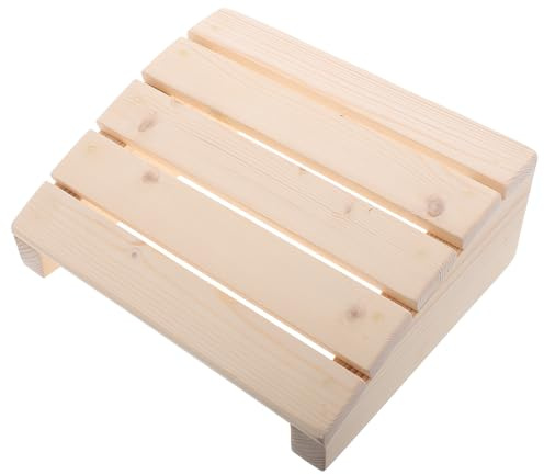 JECOMPRIS Tabouret pour Garçon et Filles en Bois Robuste 30x25x Cm Repose-Pieds Ergonomique, Siège Rembourré pour Confort, Marchepied Auxiliaire pour Apprentissage Piano la Maison et École