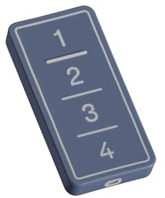 Telecomando Universale Facile: Copiatore Multifrequenza 433-868 MHz per Cancello e Garage, 4 Tasti Programmabili, Supporta Rolling Code e Codice Fisso, Design Robusto (PRO, Avio Blue)