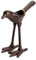 TentHome Kreativer Vogel Kerzenständer Antik Kerzenleuchter Kerzenhalter Vintage Teelichthalter Tier Dekoration Gusseisen für Cafe Restaurant Atmosphäre, antikbraun