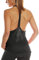 icyzone Damen Fitness Sport Tank Top Ärmelloses Sport Oberteil Yoga Gym Shirt (M, Black)