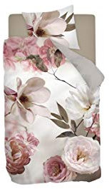 Snoozing Fairytale - Satin Pur Coton - Housse de Couette - 140x200/220 cm + 1 taie d'oreiller 60x70 cm - Rose