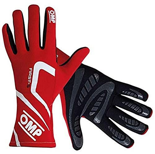 Omp FIRST-S HANDSCHUHE ROT GRÖSSE M FIA 8856-2018