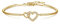 E 14 Karat vergoldetes Doppelherz-Armband-Armband für Frauen Teen Mädchen für immer Liebes-Herz-Frauen verstellbares Ketten-Armband-Armband Schmuckgeschenk für Frauen