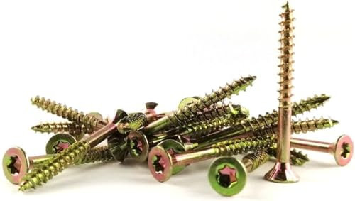 100 x Vis Bois Aggloméré Tête Fraisée 6x60