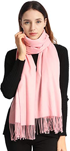Arctic Penguin Pashmina Schal Kaschmir Stolen Damen Schultertuch für Frauen Hochzeit Kaschmirschal Herren Umschlagtuch Winter/ (Pink)