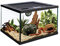Glas-Terrarium Push Up mit Belüftungsöffnung und Futterloch für Lebende Reptilien Bartagamen, Leguan (30,5 x 30,5 x 20,3 cm)
