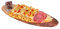 Tagliere Ovale Bordo Corteccia, Vassoio Aperitivi Tronco Vero Legno, Dimensioni 45x15x3 (2)