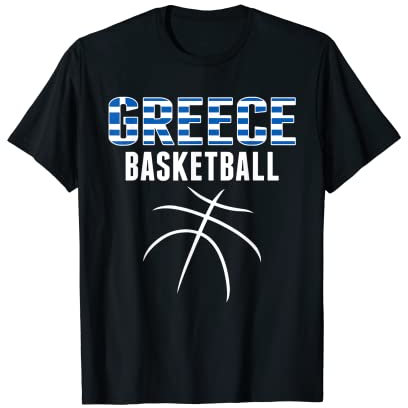 Griechenland Basketball Fans Trikot - Griechische Flagge Sport Liebhaber T-Shirt