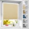 BelleMax Plissee ohne Bohren verdunkelung, Thermo Plisseerollo Klemmfix, Hellbeige 70x120cm(BxH), Verdunklungsplissee 100% lichtundurchlässig für Fenster, Blickdicht Sichtschutz Sonnenschutz