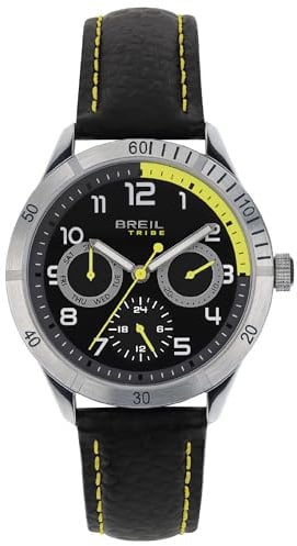 Breil, Collezione Mate, Orologio da Uomo, Orologio Sportivo Multifunzione, Chiusura Déployante, Diametro 37 mm