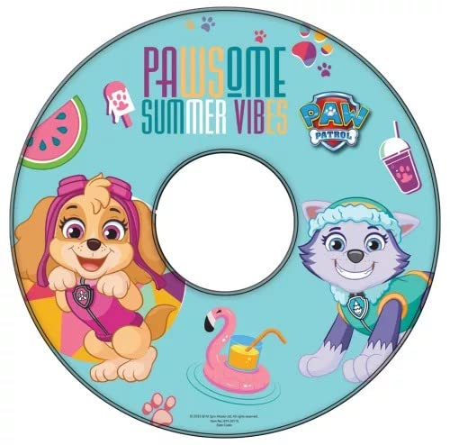 Paw Patrol Pulseras de natación para niños y niñas y anillo de natación para niños de 3 a 6 años, ideal para piscina, playa y piscina (anillo rosa)
