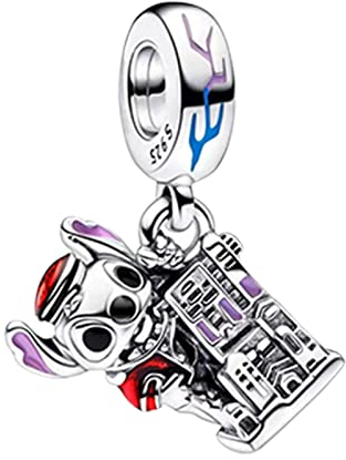 HAEPIAR S925 Sterling Silber Charme für Armband Halskette Charm Dangle Dog trägt einen Hut für Frauen Mädchen Geburtstag Geschenke