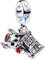 HAEPIAR S925 Sterling Silber Charme für Armband Halskette Charm Dangle Dog trägt einen Hut für Frauen Mädchen Geburtstag Geschenke