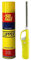 ONE 1 x Refillable BBQ Lighter Safety Gas Adjustable Flame Windproof Candle Lighter Ideal for Kitchen Barbecue Cooking Camping Fireworks