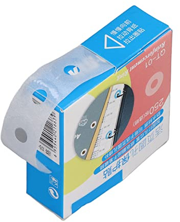 Hole Punch Reinforcers Stickers,PVC Paper Hole Reinforcement Labels DIY Production Hole Reinforcement Stickers for Ring Binders Solve Problem of Paper Hole Tearing (Transparent)