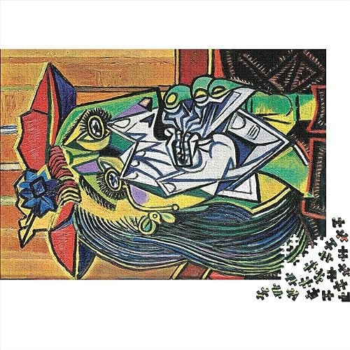 Pablo Picasso Holz Puzzle Für Erwachsene Puzzeln,1000 Teile, Impossible Puzzle, Übung Für Den Geist, Interaktives Klassische Puzzles