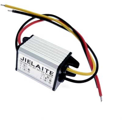 JZK 12V to 6V DC step down converter module, 3A 18W DC to DC buck converter, DC-DC voltage reducer regulator, car power voltage converter for truck, boat