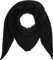 stylx Damen XXL Strick Dreieck Schal mit Reiskorn Strickmuster in Unifarben, Schal, Leichtes Tuch (schwarz)