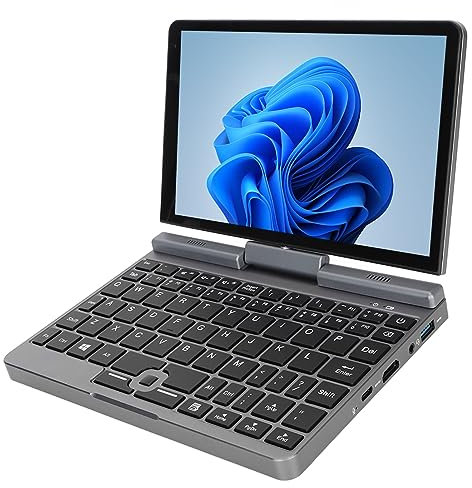 Jectse Mini Ordinateur Portable à écran Tactile de 8 Pouces, Ordinateur Portable Convertible 2 en 1 12G LPDDR5 4800 MHz, M.2 B Key 2242 SATA/NVMe, 1000M RJ45, 10 Points Tactiles, (Prise