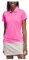 adidas Donna Women's Solid Performance Short Sleeve Polo Shirt, Solar Pink, M