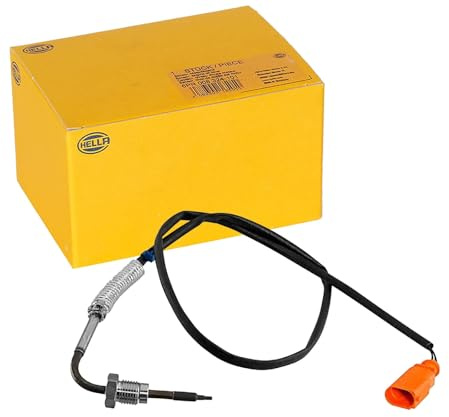 HELLA 6PT 010 376-621 Sensor, Abgastemperatur - 2-polig - geschraubt | 6PT 010 376-621 passend für A4 A5 Q5 | 6PT 010 376-621