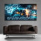 timalo® Gamer Poster gaming zone Wanddeko gamer Bild für die Wand Wandbild Jugendzimmer coole Poster gaming zimmer Bilder für Teenager | Gamerzone Controller Neon | gamer-fba-3-B100xH61cm