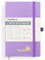 POPRUN Notizbuch A5 liniert, 120 GSM Papier für Frauen und Männer, 128 nummerierte Seiten, Hardcover mit Selbstklebenden Registerkarten und 8 Abreißblättern - Violett