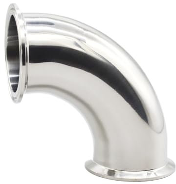 1 1/4(32mm) OD50.5mm, 90 Grad Rohrbogen, Tri-Clamp Anschluss Winkelrohrverschraubung, SS304