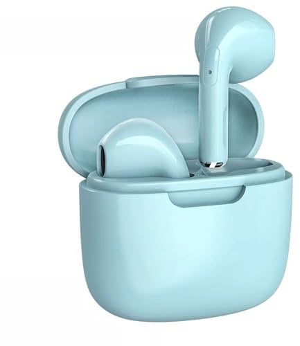 LUPO Wireless Earbuds Bluetooth in Ear Headphones, Noise Cancelling Mic, 48H Playtime TWS Bluetooth 5.0, Charging Case, In-Ear buds, IPX6 Sweatproof with built-in Mic for iPhone/Android - BLUE