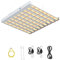 XTACO LED Grow Lampe Pflanzenlampe LED Vollspektrum 1863 LEDs 400W 150×150CM Abdeckung LED Pflanzenlampe 3 Arten Vollspektrum Timer und Dimmfunktion für Zimmerpflanzen Setzlinge Gemüse und Blumen