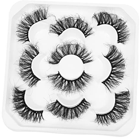 HONMEET Faux Cils Maquillage 5 25Mm Cils Naturels Adhésifs Doux Utilisation Quotidienne