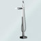 Badewanne Armatur Badewannenarmatur Wasserfall mit Dusche Chrom Bodenstehende Badewannenarmatur Einhebelmischer 360° Schwenkbar