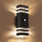 Aranzyec Motion Sensor Outdoor Wall Lights, Upgrade Dusk to Dawn Wall Sconce, Waterproof Porch Light Fixtures Wall Mount for Entryway Doorway Garage, GU10 Socket, PIR Motion Activated