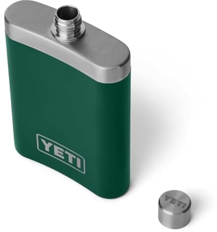 YETI Rambler Flask, Black Forest Green, 7 oz (207 ml)