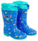 PERLETTI Stivaletti Pioggia Stitch Bambino Bambina - Stivali Gomma Impermeabili Disney Bambini Scuola Materna - Galosce Bimbo Bimba con Suola Antiscivolo e Coulisse Regolabile (Azzurro, 26/27)