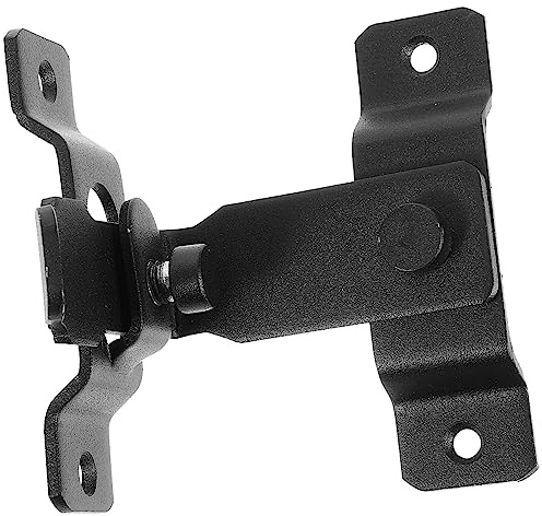 Homoyoyo Pestillo de Puerta para Granero en Acero Inoxidable Negro Base Gruesa, Diseño Moderno y Seguro para Contraventanas y Puertas de Madera