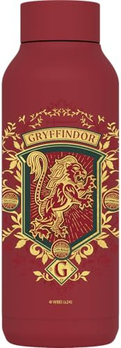 QUOKKA SOLID X HARRY POTTER | BOTELLA TÉRMICA DE ACERO INOXIDABLE DOBLE PARED | HP GRYFFINDOR