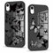 Phoona 2 packs Phone Case for iPhone XR 6,1'', Butterfly Pattern with Cute Clear Transparent Aesthetics Design Cover, Soft Shockproof Protective Bumper Slim Funda for Women Girls, 01