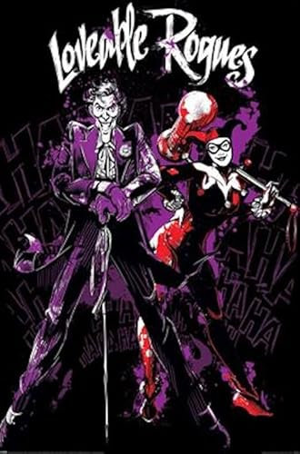 Pyramid International Poster Batman Lovable Rogues, Wandkunst Joker und Harley Quinn, 61 x 92 cm