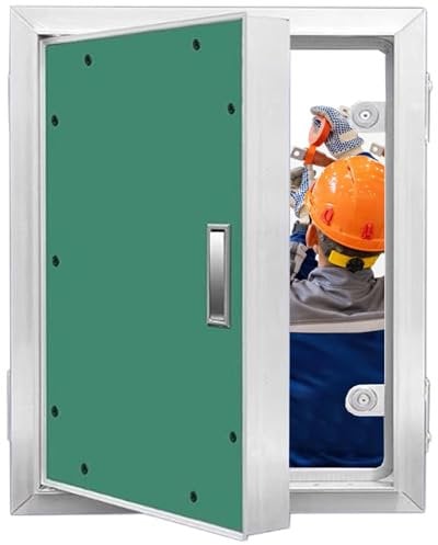 AMUFJJ Revisionsklappe Trockenbau Große Revisionstür Für Badezimmer-Rohrleitungen, Versteckte Abdeckung Mit Rahmen Für Elektrik/Kabelverkabelung/Brandschutz, Gipskartonplatten(18x20in/457x508mm)